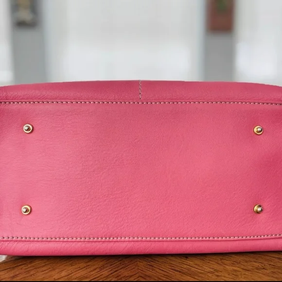 Dooney & Bourke Florentine Leather Dillen Satchel Bubble Gum Pink BAG & … - Picture 5 of 14
